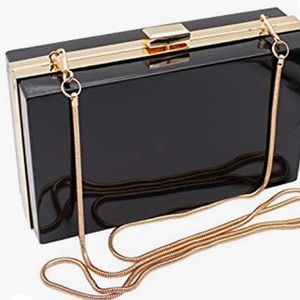 Black square purse